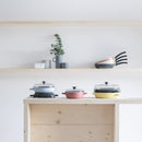 Schmorpfanne m. Glasdeckel 24 cm Grau