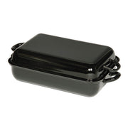 Bräter emailiert schwarz | L - 43.5 x 25.6 cm - Zubehör - Riess