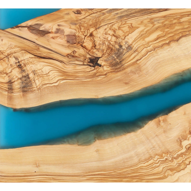 Servierbrett Blau - Olivenholz - 45 x 22 x 1.5 cm - Zubehör - Zassenhaus