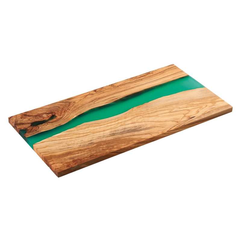 Servierbrett Grün - Olivenholz - 45 x 22 x 1.5 cm - Zubehör - Zassenhaus