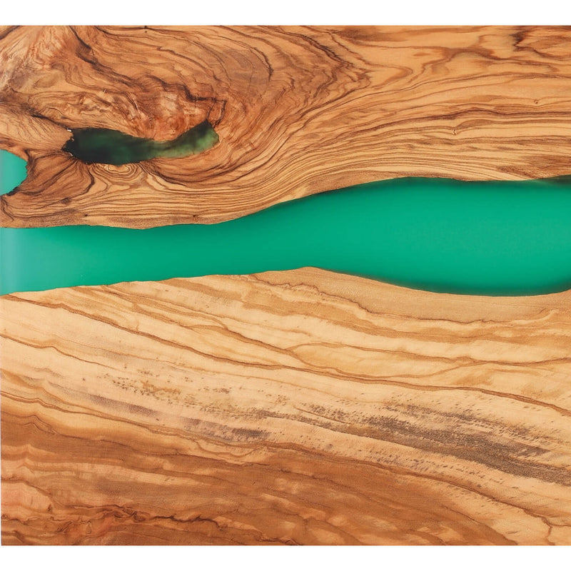 Servierbrett Grün - Olivenholz - 45 x 22 x 1.5 cm - Zubehör - Zassenhaus