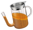 Fett-Trennkanne 1L | Borosilikatglas mit Sieb - Zubehör - Küchenprofi