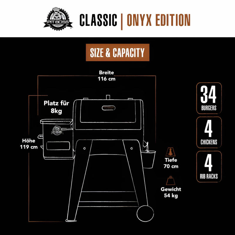 NEW! Onyx Classic 700 - Pelletgrill - Pelletgrill - Pit-Boss