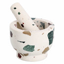 Mörser mit Stössel Terrazzo - ø 12 x 9 cm - Zubehör - Zeller-Present