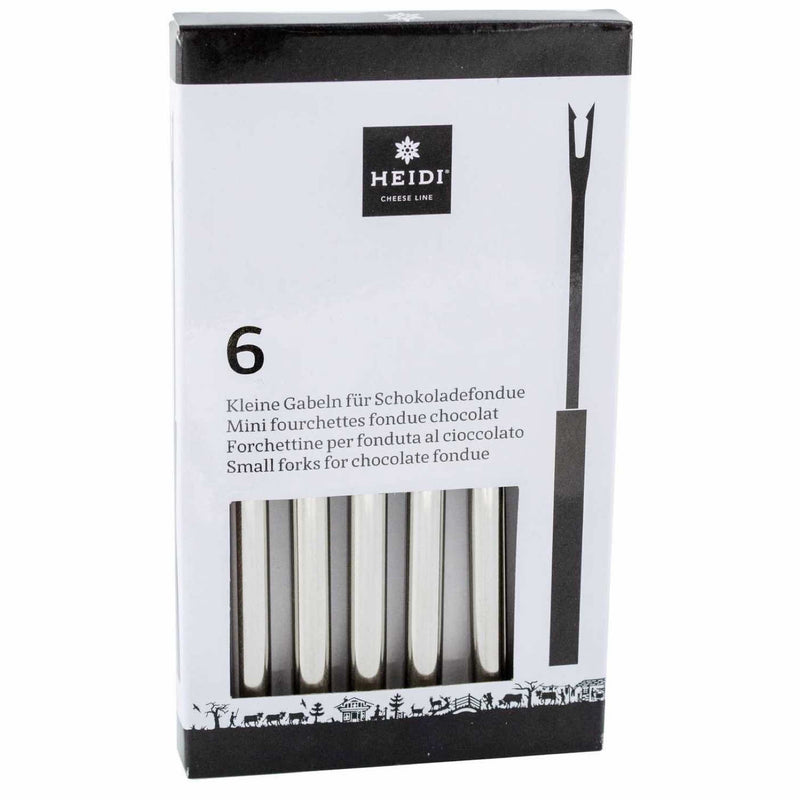 Gabeln Schokoladenfondue | 6 Stück - Zubehör - Heidi