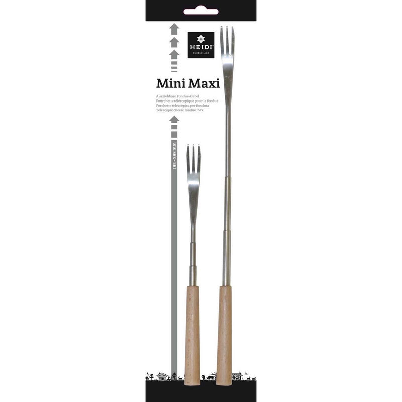 Ausziehbare Fonduegabeln | 2 Stück - Zubehör - Heidi