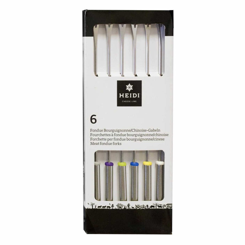 Bourguignonne/Chinoise Gabeln Edelstahl | 6 Stück - Zubehör - Heidi