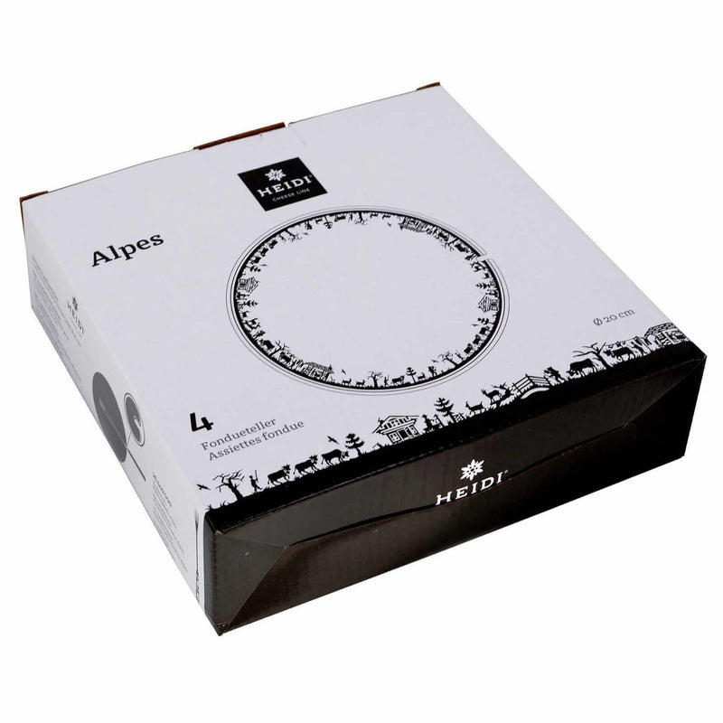 ALPES set Fondueteller | 4 Stück - Zubehör - Heidi