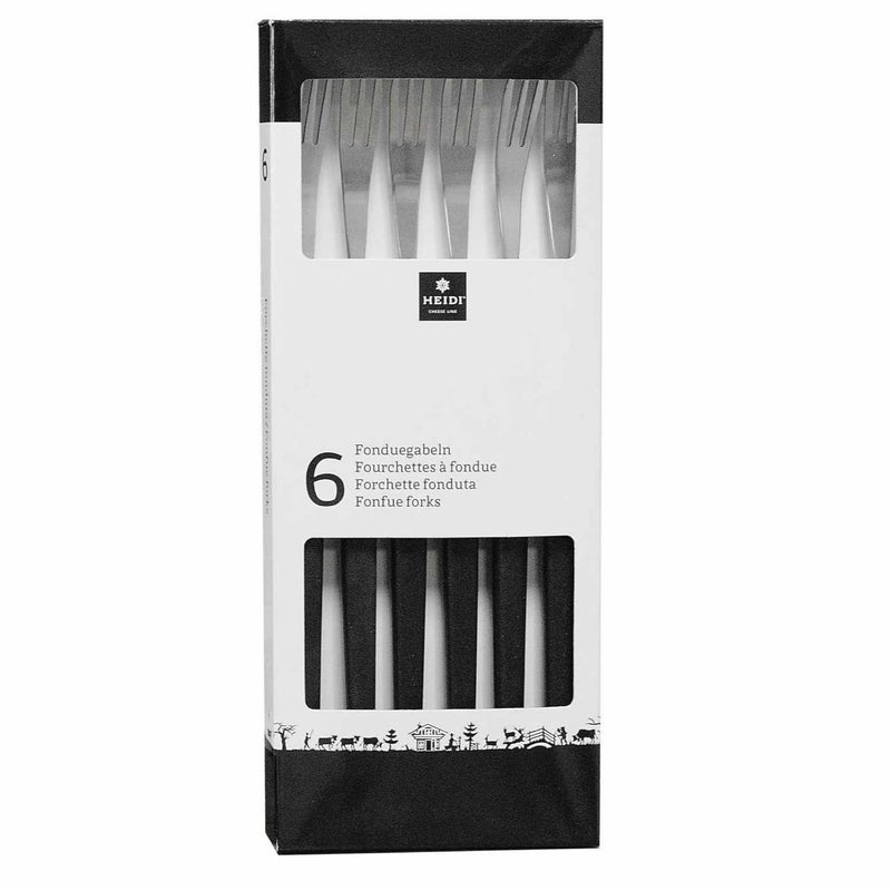 Fonduegabeln Nylongriff schwarz | 6 Stück - Zubehör - Heidi