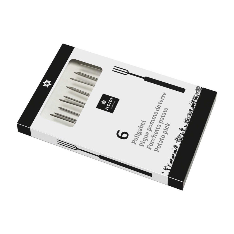 Pellgabeln Buche hell - 6 Stück - Zubehör - Heidi