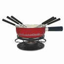 ALPES Fondue-Set Rot - 9 teilig - Zubehör - Heidi