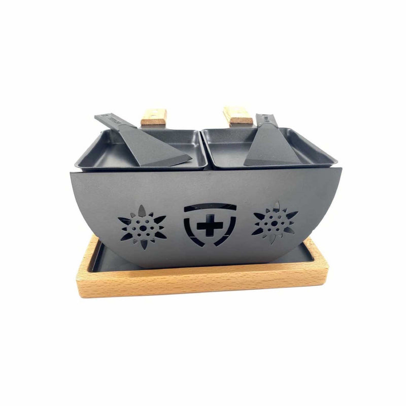 FLOWER Racletteofen für 2 Personen - Zubehör - Heidi