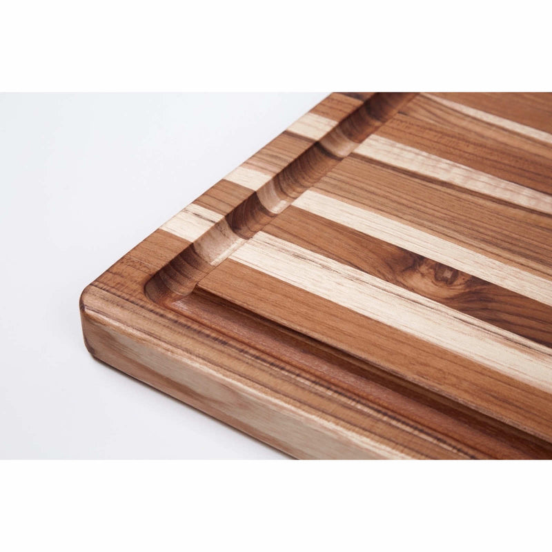 Scandi Servierbrett mit Saftrille - 51 x 38 cm - Zubehör - Teak Haus