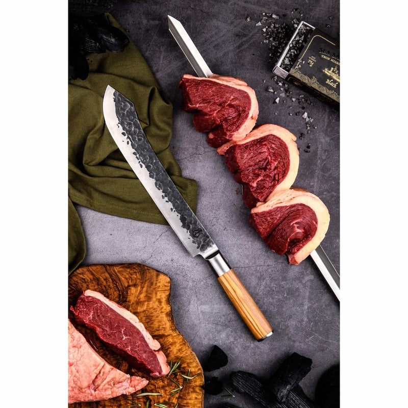 Metzgermesser mit Olivengriff - Zubehör - Forged
