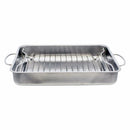 Grillbräter Inox mit Einsatzgitter | 40 x 32 x 6.5 cm - Zubehör - ELO Basic
