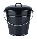 Pelleteimer mit Deckel emailiert | 10 Liter - Zubehör - Riess