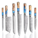 Damast Messer-Set | Farbe wählbar - Zubehör - Ironwood