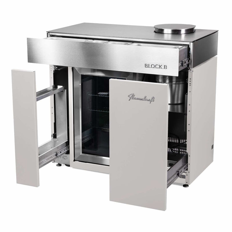 BLOCK B - Barmodul mit Kühlschrank - Zubehör - Flammkraft