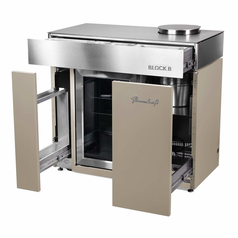 BLOCK B - Barmodul mit Kühlschrank