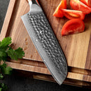 Tetsuboku - Damast Santoku Messer - Zubehör - Ironwood