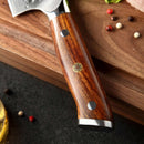 Tetsuboku - Damast Santoku Messer - Zubehör - Ironwood