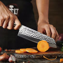 Damast Santoku | Griff aus Rosenholz - Zubehör - HEZHEN
