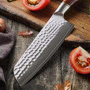Damast Santoku | Griff aus Rosenholz - Zubehör - HEZHEN