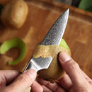 Damast Gemüsemesser | Griff aus Bergahorn - Zubehör - HEZHEN