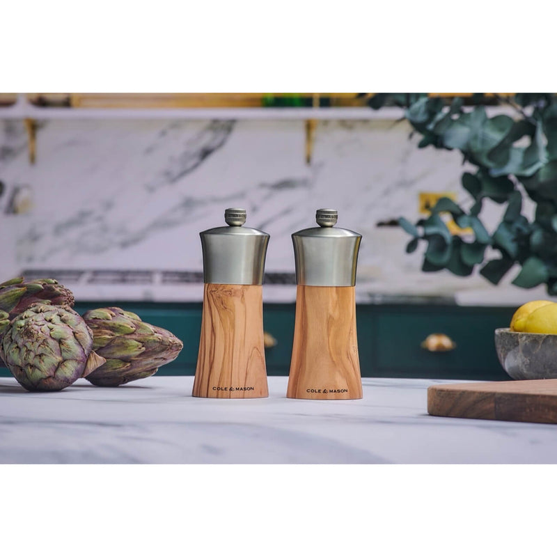 Pfeffermühle Bromley Olivenholz 15x6x6 cm - Zubehör - Cole & Mason