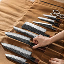 Messertasche Hellbraun - Bis zu 12 Messer - Zubehör - Ironwood