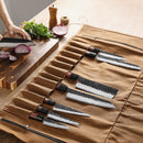 Messertasche Hellbraun - Bis zu 12 Messer - Zubehör - Ironwood