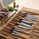 Messertasche Hellbraun - Bis zu 12 Messer - Zubehör - Ironwood