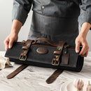 Messertasche Schwarz - Bis zu 12 Messer - Zubehör - Ironwood