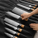 Messertasche Schwarz - Bis zu 12 Messer - Zubehör - Ironwood
