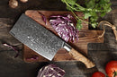 Damast Kochmesser | Griff aus Bergahorn - Zubehör - HEZHEN