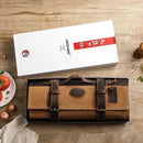 Messer Tasche hellbraun | für bis zu 12 Messer - Zubehör - HEZHEN