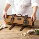 Messer Tasche hellbraun | für bis zu 12 Messer - Zubehör - HEZHEN