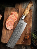 Damast Nakiri | Griff aus Bergahorn - Zubehör - HEZHEN