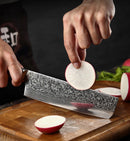 Damast Nakiri | Griff aus Bergahorn - Zubehör - HEZHEN