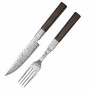 Damast Steak Set - Messer und Gabel