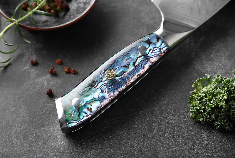 Damast Chefmesser | Pearl-Line - Zubehör - Ironwood