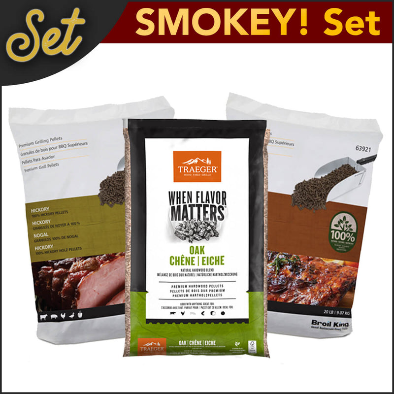 SMOKEY Set - BBQ Pellets | 27 kg - Pellets - Pelletgrill.ch