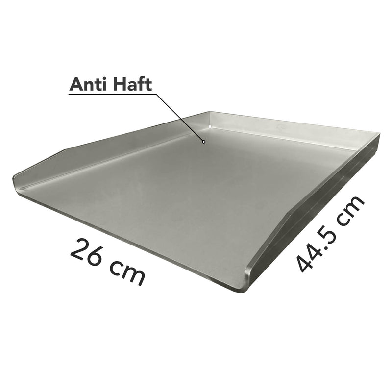Plancha aus Edelstahl V2A | 26 x 44.5 cm - Zubehör - SwissPeaks