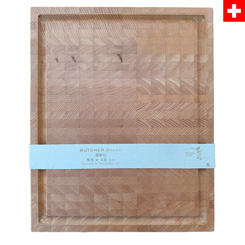 Butcher Block Swiss Made - 55 x 45 x 5 cm - Zubehör - Pelletgrill.ch