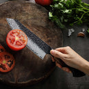 Shirakashi - Damast Santoku Messer - Zubehör - Ironwood