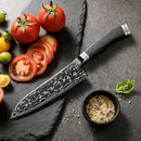 Kuro Tanso - Damast Santoku Messer - Zubehör - Ironwood