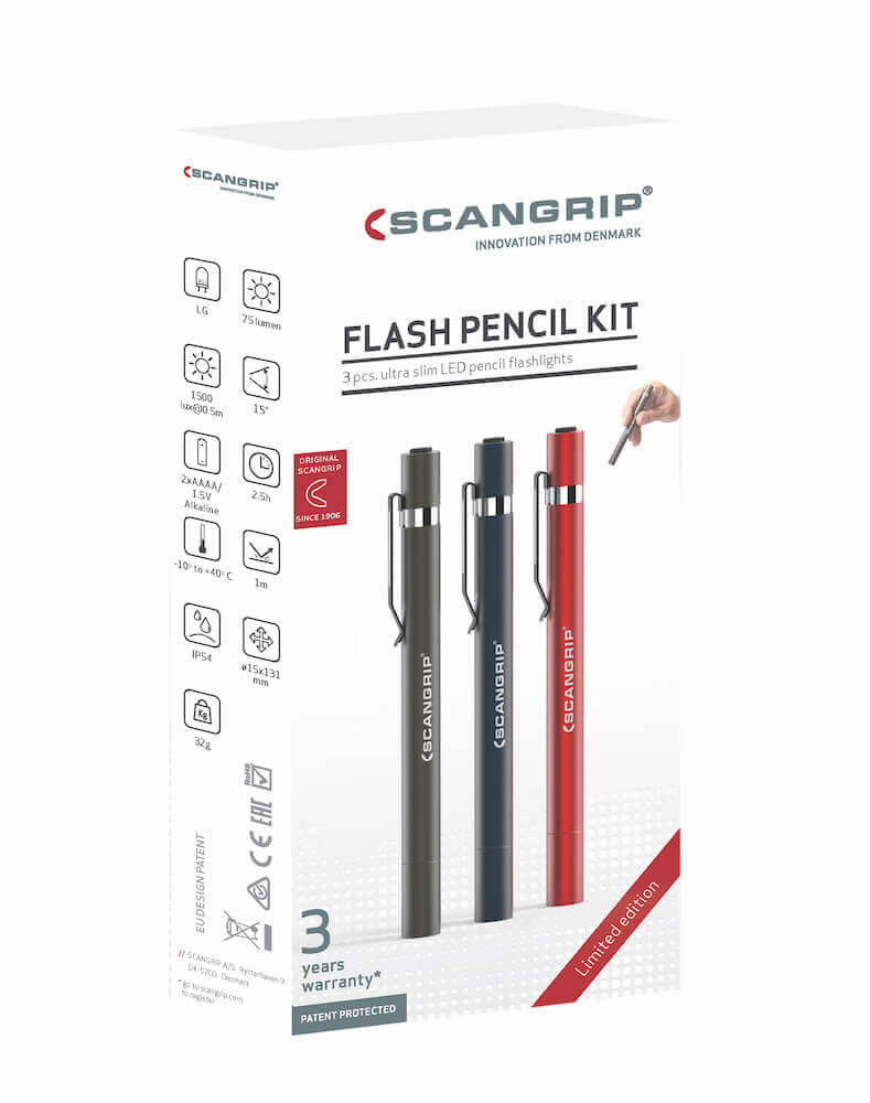 Flash Pen Set | 3 Stück - Zubehör - Scangrip