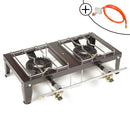 Hockerkocher Stahl | 2er - Zubehör - Eurogas