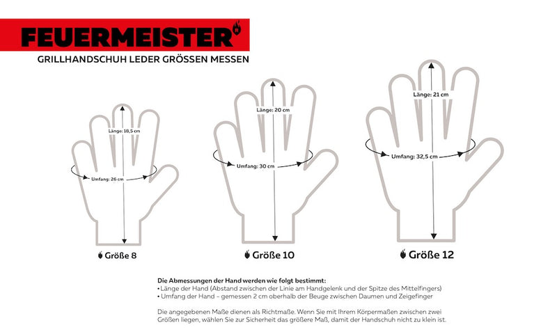 Leder-Handschuhe | Gr.10 - Zubehör - Feuermeister