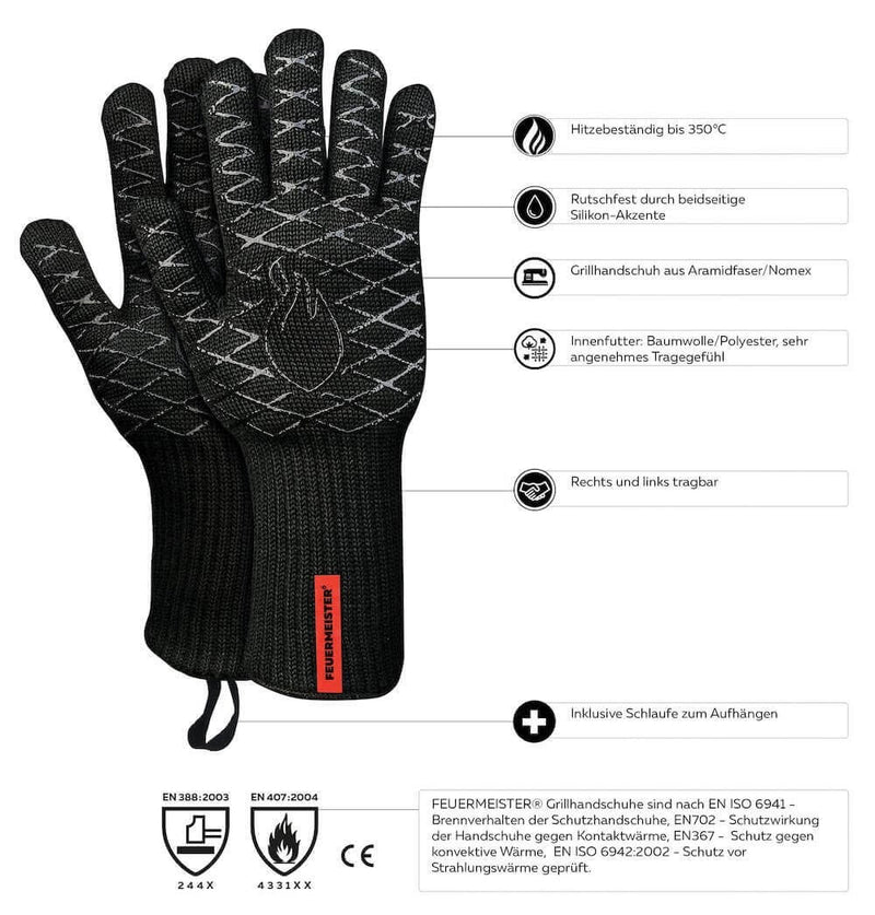 größe 10 handschuhe Feuermeister | Grill-Handschuhe | Grösse 10